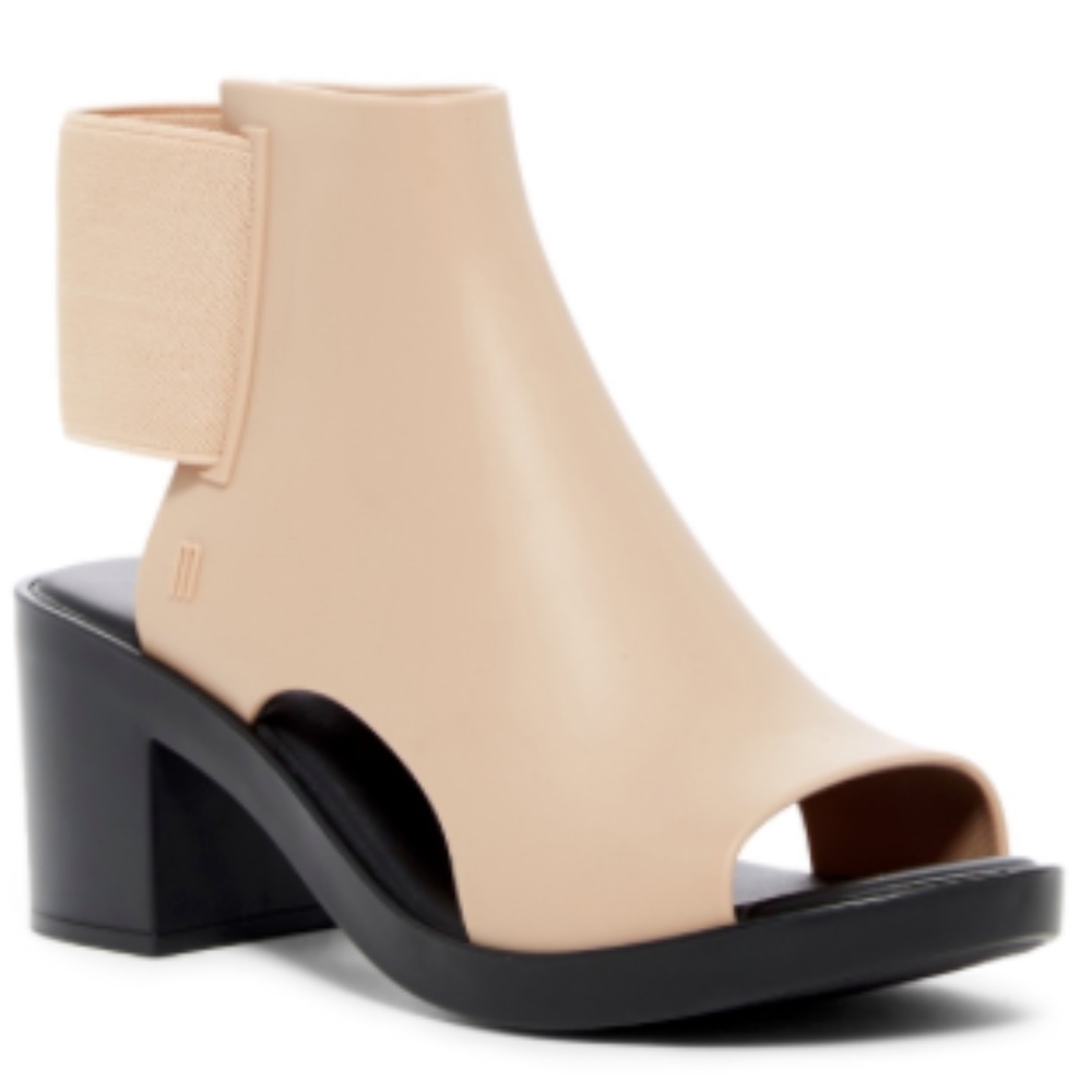 Melissa Dance Rubber Chunky Heel Cut Out 37 US 6